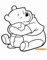 Pooh Winnie Hugging Disneyclips Piglet sketch template
