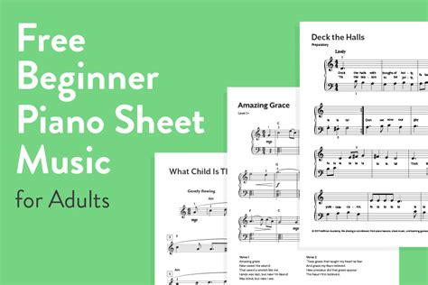 beginner piano sheet   adults hoffman academy blog