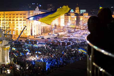 ukrainians on the maidan protesting the criminal and oppressive regime