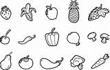 Vegetables Coloring Fruits Pages Vegetable Colouring Kids Drawing Fruit Print Color Colour Sheets Printable Clipart Coloringhome Paintingvalley Veggies Drawings Popular sketch template