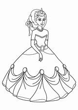 Prinzessin Kleurplaat Prinses Ausmalbilder Veste Principessa Malvorlage Kleed Bata Kleider Ausmalbild Printen sketch template