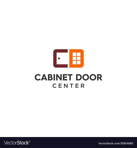 cabinet  door abstract modern logo royalty  vector