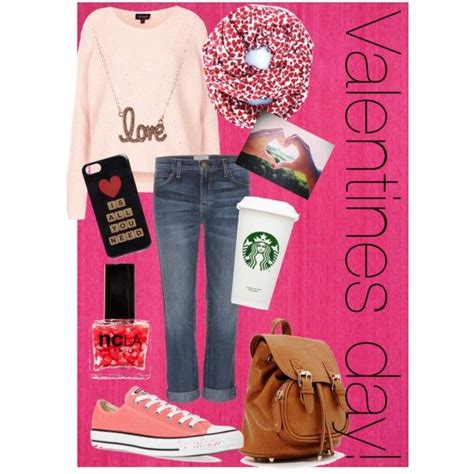 could be a valentines day outfit or just a super cute and comfy outfit