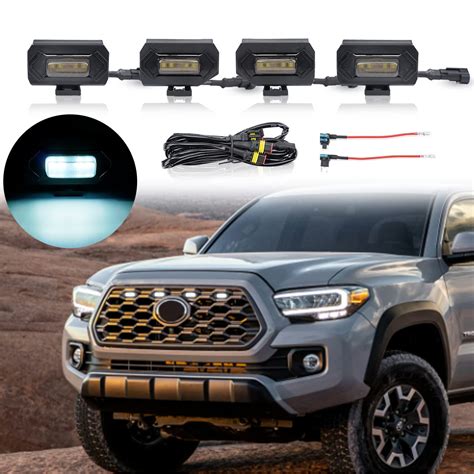 buy tacoma amber grill lights grill light smoked white raptor grille lights  toyota tacoma