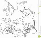 Drawing Underwater Under Sea Scene Drawings Paintingvalley Aquarium Coloring Pages sketch template