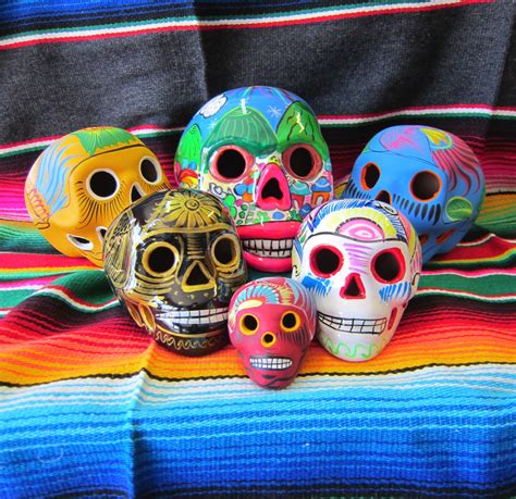 ceramic sugar skulls azteca mexican food products  store