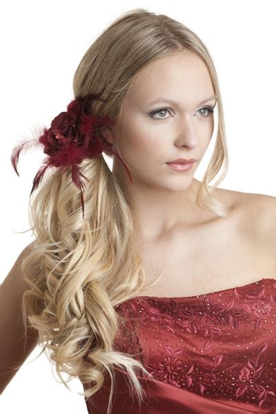 romantic side ponytail long hair hairstyles  fashion