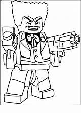 Lego Coloring Pages Batman Printable Color Characters Joker sketch template