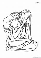Coloring4free Pocahontas Coloring Pages Meeko Related Posts sketch template