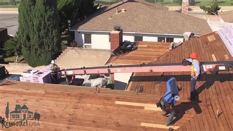 roof job drone video youtube