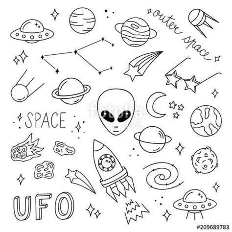 aesthetic space coloring pages