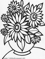 Coloring Flower Large Pages Printable Color Print Getcolorings Adult Kids sketch template
