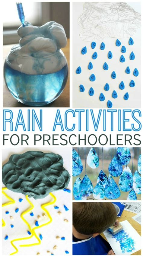 rain activities  preschoolers pre  pages