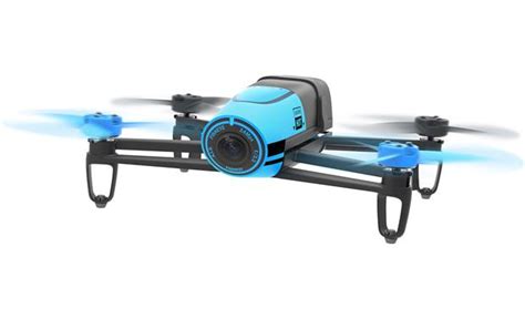 parrot bebop drone blue quadcopter   megapixel hd action camera  crutchfieldcom