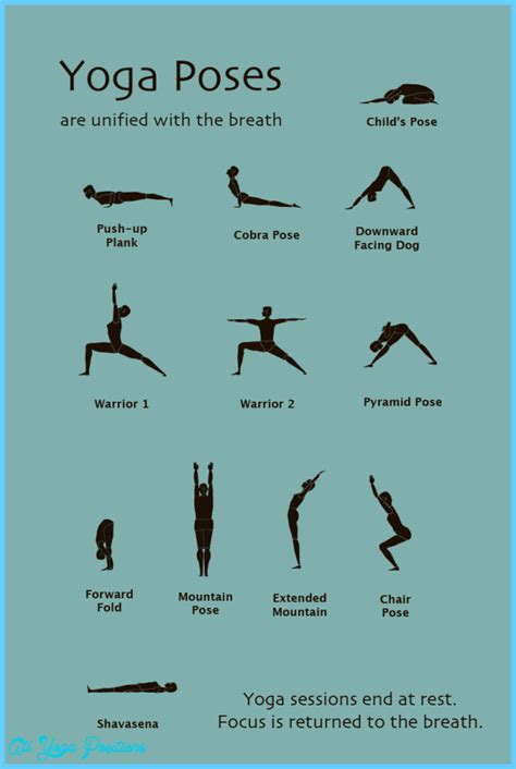 yoga poses names  pictures allyogapositionscom