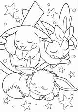 Evoli Pokémon Scans sketch template