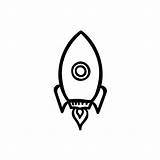 Alien Cohetes Nave Razzo Tattoos Rocketship sketch template