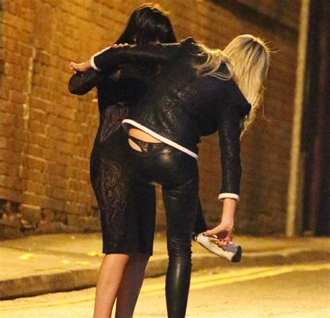 Sexy Scousewife Alex Gerrard Bares Her Racy Lace Thong During Night Out