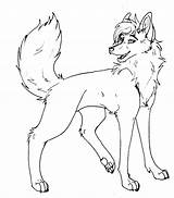 Wolf Coloring Pages Kids Printable Lineart sketch template