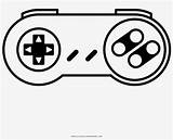 Nintendo Controller Coloring Drawing Super Snes Gamepad Pngkey sketch template
