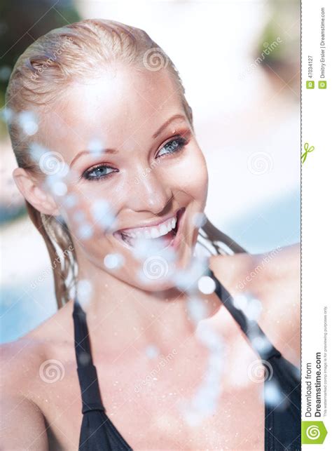 Splash Face Stock Image Image Of Fresh Pleasure Leisure 47034127