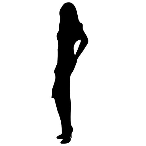 onlinelabels clip art woman silhouette 01