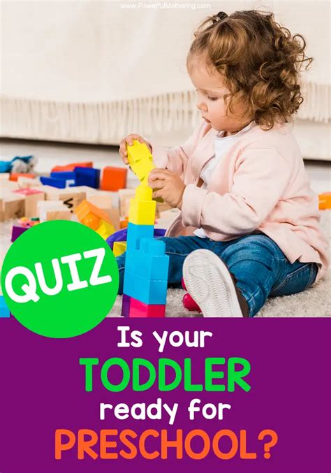 toddler ready  preschool   quiz