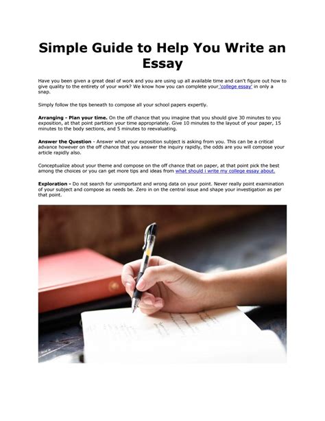 simple guide    write  essay  breeandrea issuu