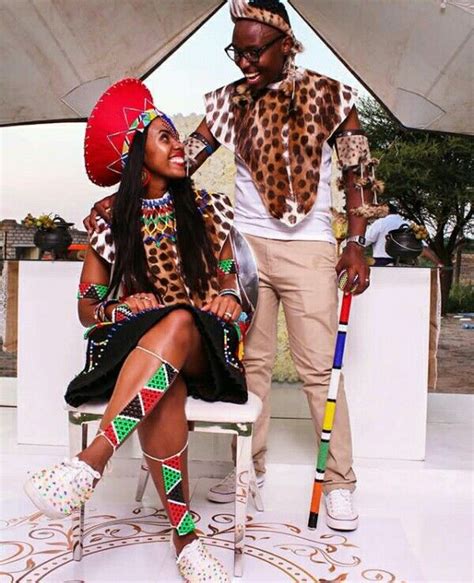lovely couple in zulu traditional wedding attire zulu traditional