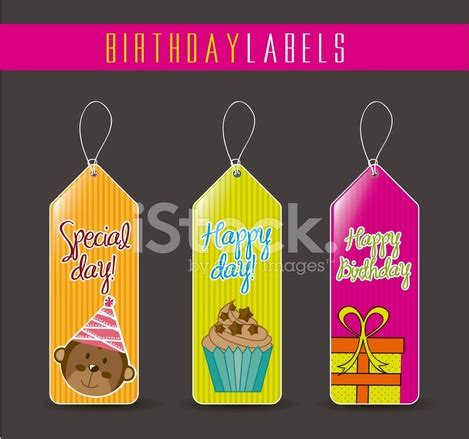birthday labels stock photo royalty  freeimages