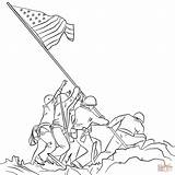 Iwo Jima sketch template