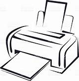 Printer Illustration Clipart Drawing Stock Scanner Drawings Simple Clip Paintingvalley Vector Document Royalty Clipground Shutterstock sketch template