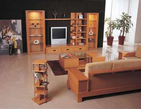 wooden furniture design  living room  india