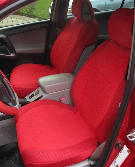 two front custom red velour and synthetic car seat covers fits bmw 3