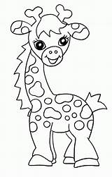 Giraffe Clipart sketch template