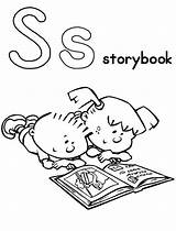 Story Coloring Book Pages Colouring Getdrawings sketch template