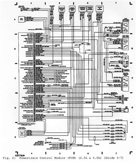 dodge dakota   pcm wiring diagram wiring diagram  schematic