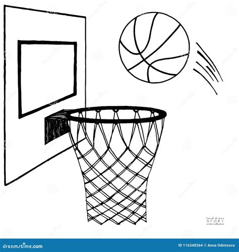 basketball hoop sport basket vector illustration cartoondealercom