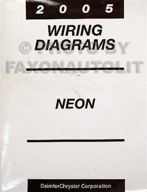 dodge neon wiring diagram manual original