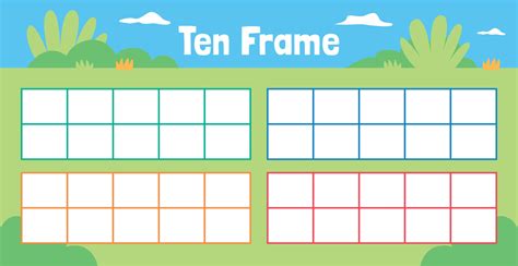 images  printable ten frames blank ten frames printable