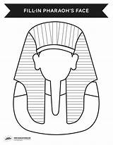 Pharaoh Coloring Egyptian Egypt Ancient Pages Craft Template Print Clipart Pharaohs Activities Activity Printable Kids Colouring Face Crafts Bible Egyptabout sketch template