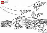 Lego Coloring Airport City Pages Printable Airplane Getdrawings Popular sketch template