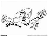 Incredibles Coloring Pages Disney Color Printable Kids Sheets Sheet Book Plate Found sketch template