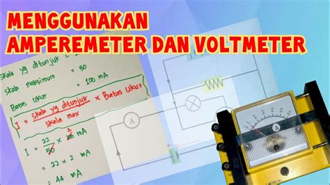 pasang voltmeter  amperemeter general tutorial