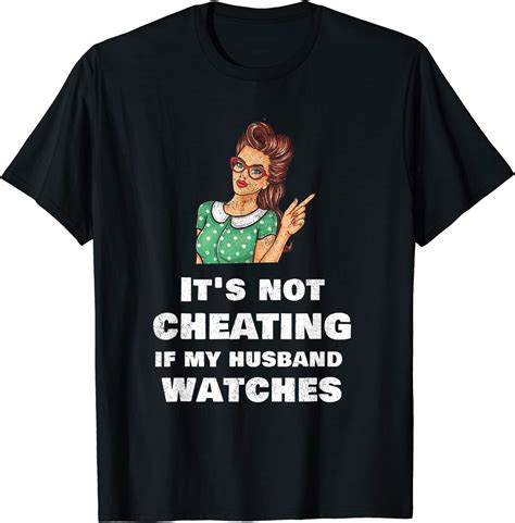 funny hotwife cuckold swinger t its not cheating t shirt amazon