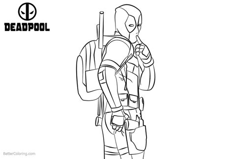 cute deadpool coloring pages  printable coloring pages