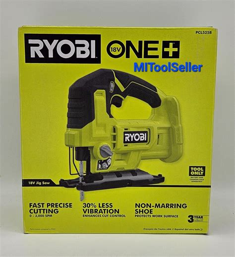 Ryobi 18v One Cordless Jig Saw Handle Hand Compact Pcl525b Tool Only