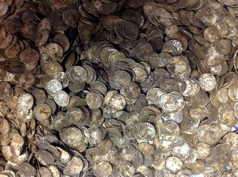medieval coin hoard   farmers field  archaeology news network