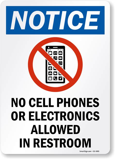 cell phones  electronics allowed sign sku