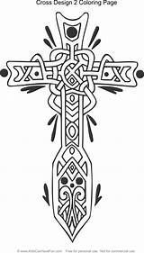 Cross Celtic Coloring Pages Kidscanhavefun Sticker Stickers Adult Ornate Drawing Designs Color Cool Getdrawings Kids sketch template